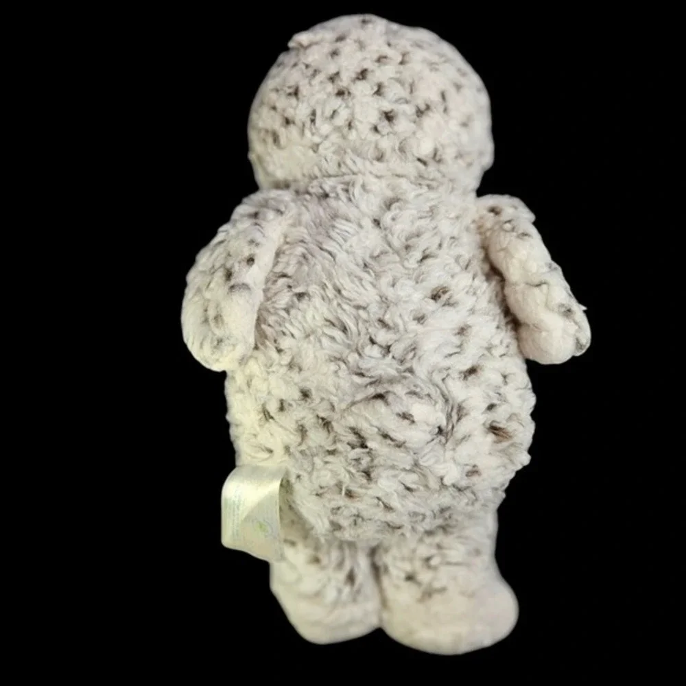 Build A Bear Stuffed Snowy Owl‎ Plush Animal Head Swivels White Spotted BABW